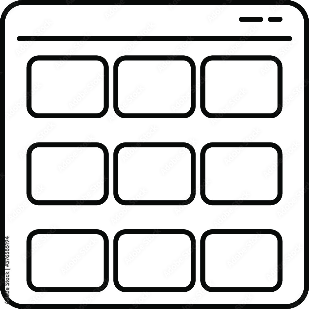 Website icon layout webpage landingpage icon Website icon layout webpage landingpage icon