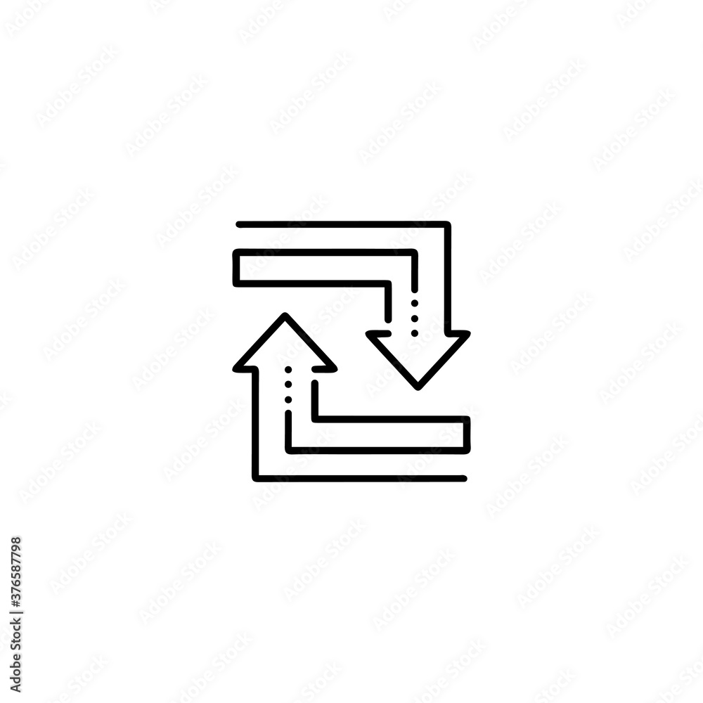 Arrow vector illustration icon Arrow vector illustration icon