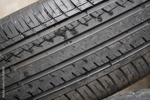 Car's tire texture and details