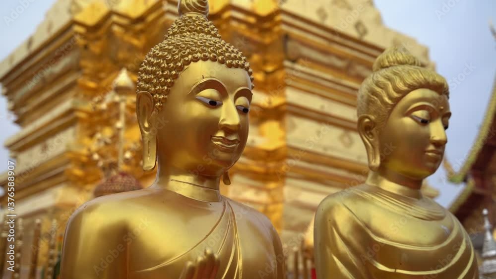 Golden Wat Phra That Doi Suthep temple, Chiang Mai Golden Wat Phra That Doi Suthep temple, Chiang Mai