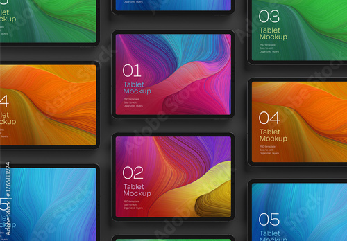 Tablet Mockup for App and Responsive Web Design