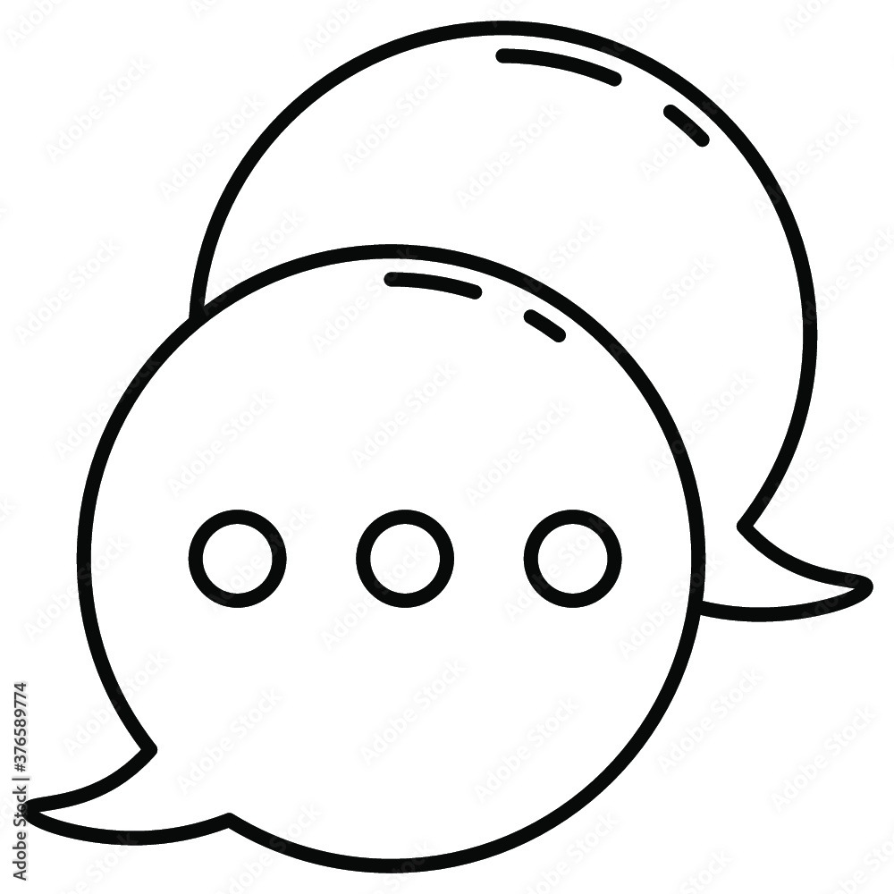 Chat dialogue message icon Chat dialogue message icon
