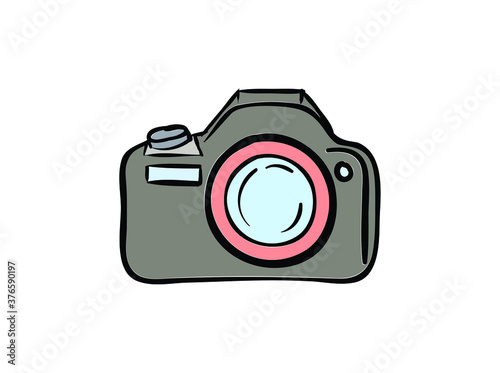 Camera Icon in trendy flat style, Camera symbol for your web site design, logo, app, UI. Vector illustration, Modern simple snapshot photography sign. Trendy symbol for web button, mobile app. Logo il