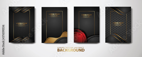 overlap layers background with glitters effect and realistic on textured dark background