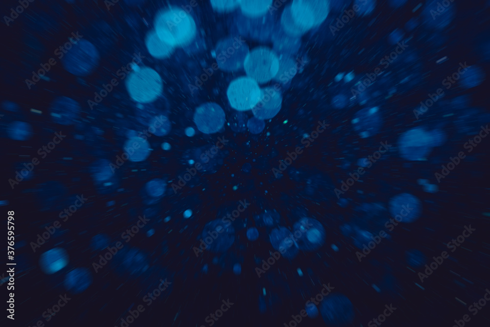 blue bokeh of lights