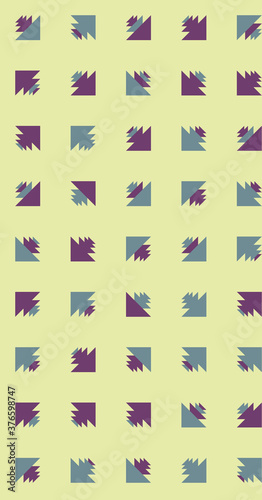 Abstract Color Halftone Dots generative art background illustration
