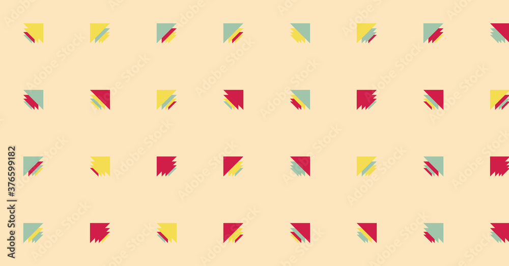Abstract Color Halftone Dots generative art background illustration
