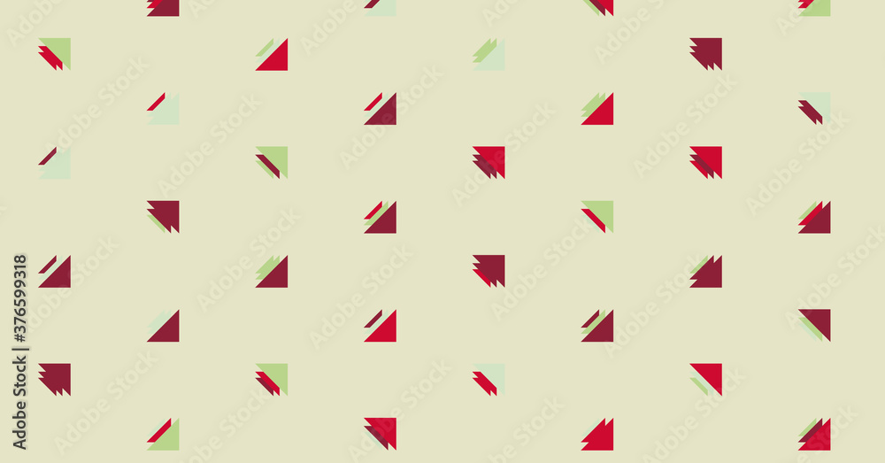 Abstract Color Halftone Dots generative art background illustration