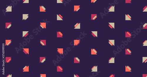 Abstract Color Halftone Dots generative art background illustration