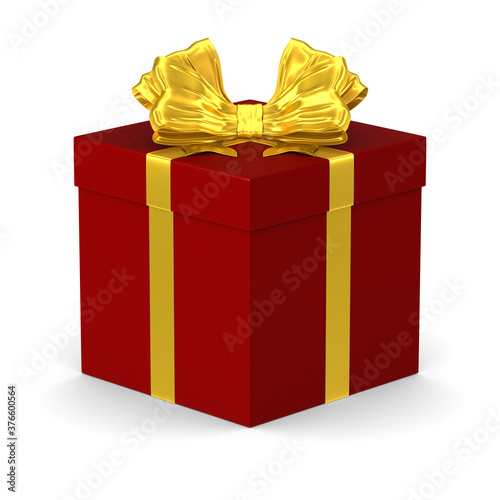 red box with gold bow on wh...