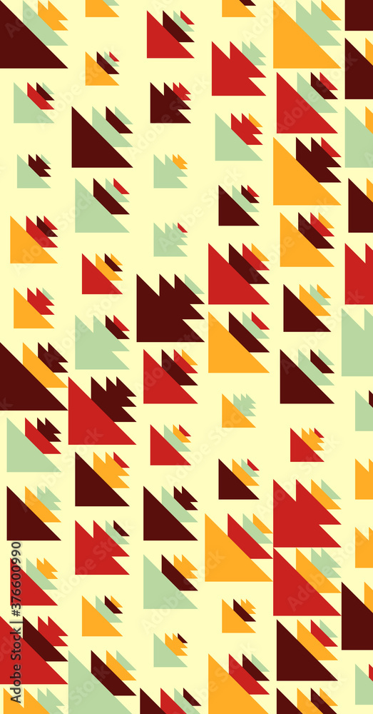 Abstract Color Halftone Dots generative art background illustration