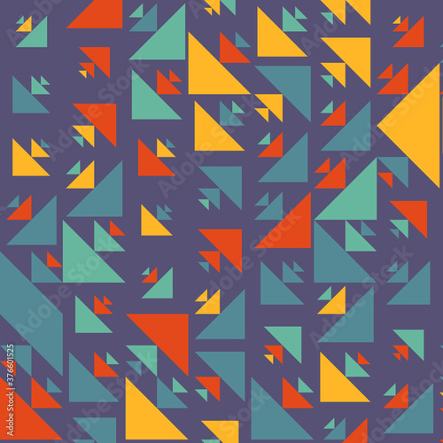 Abstract Color Halftone Dots generative art background illustration