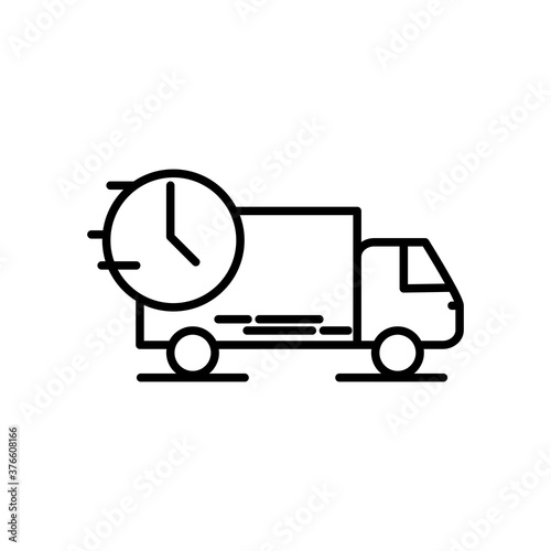 Truck Delivery, distribution, shipping icon for your design