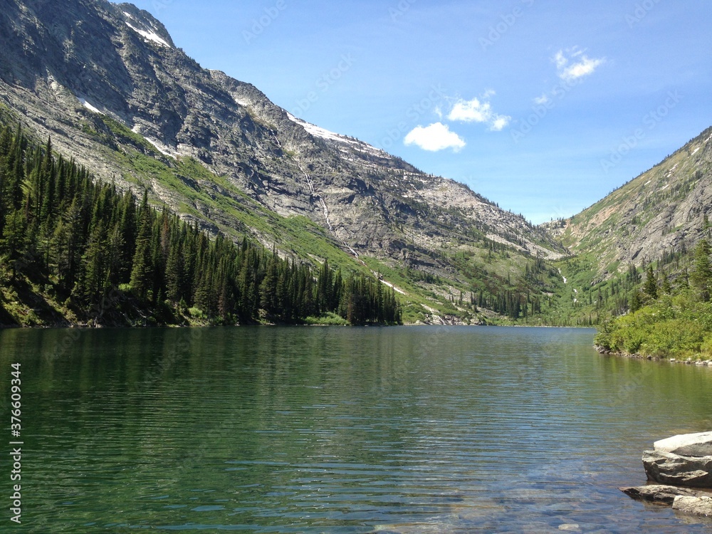 mountain lake in the mountains