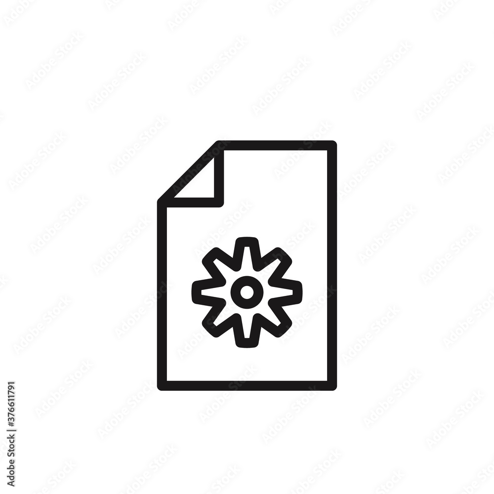 File icon on white background. Vector File icon on white background. Vector