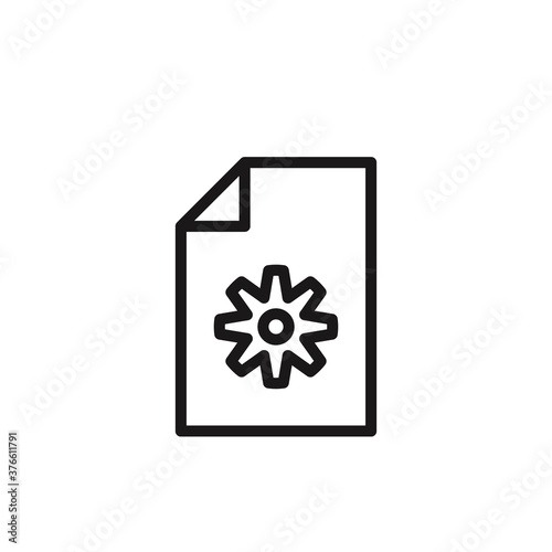 File icon on white background. Vector