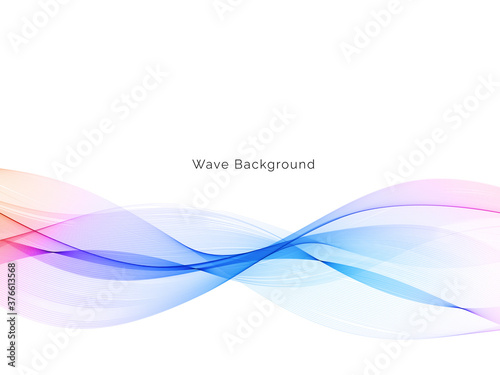 Colorful smoke wave design modern background