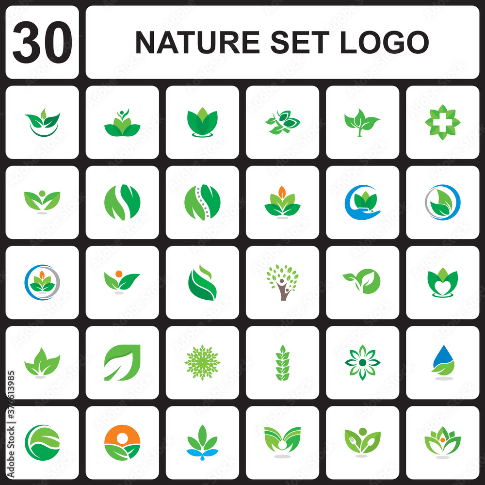 A Set Of Environmental Vector , Nature Logo