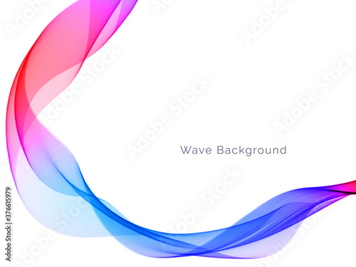 Colorful dynamic wave design stylish background