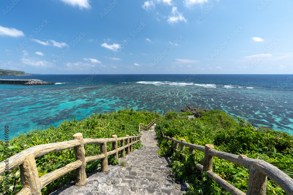 Obraz premium 沖縄県・宮古島・インギャーマリンガーデン