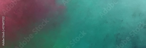 abstract colorful gradient background and teal blue, old mauve and cadet blue colors. can be used as card, banner or header
