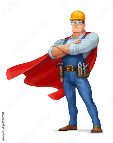 Superhero Construction Worker