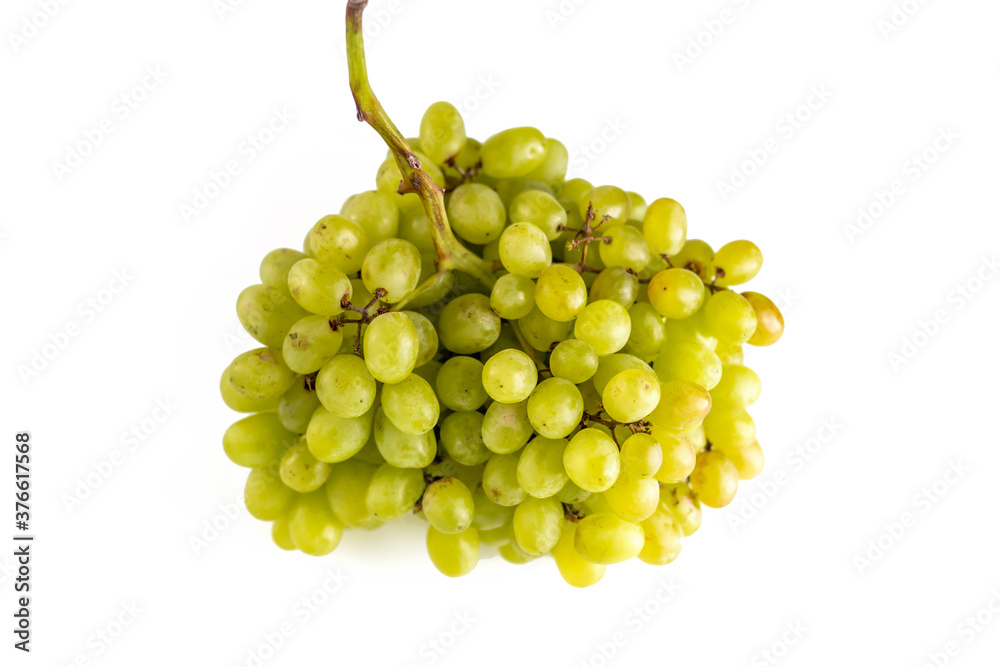 sultana grapes isolated on a white background
