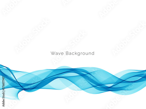 Blue wave design background