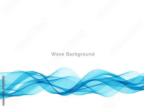 Blue wave design business background