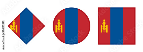 Free Download mongolia flag icon set. isolated on white background
 - GFXLoad