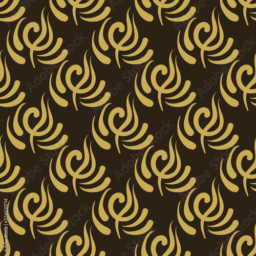 Vector background pattern. Modern elegant texture. Square background for wallpaper design. Gold ornament on black background
