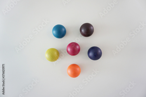 a variety of colorful round magnets