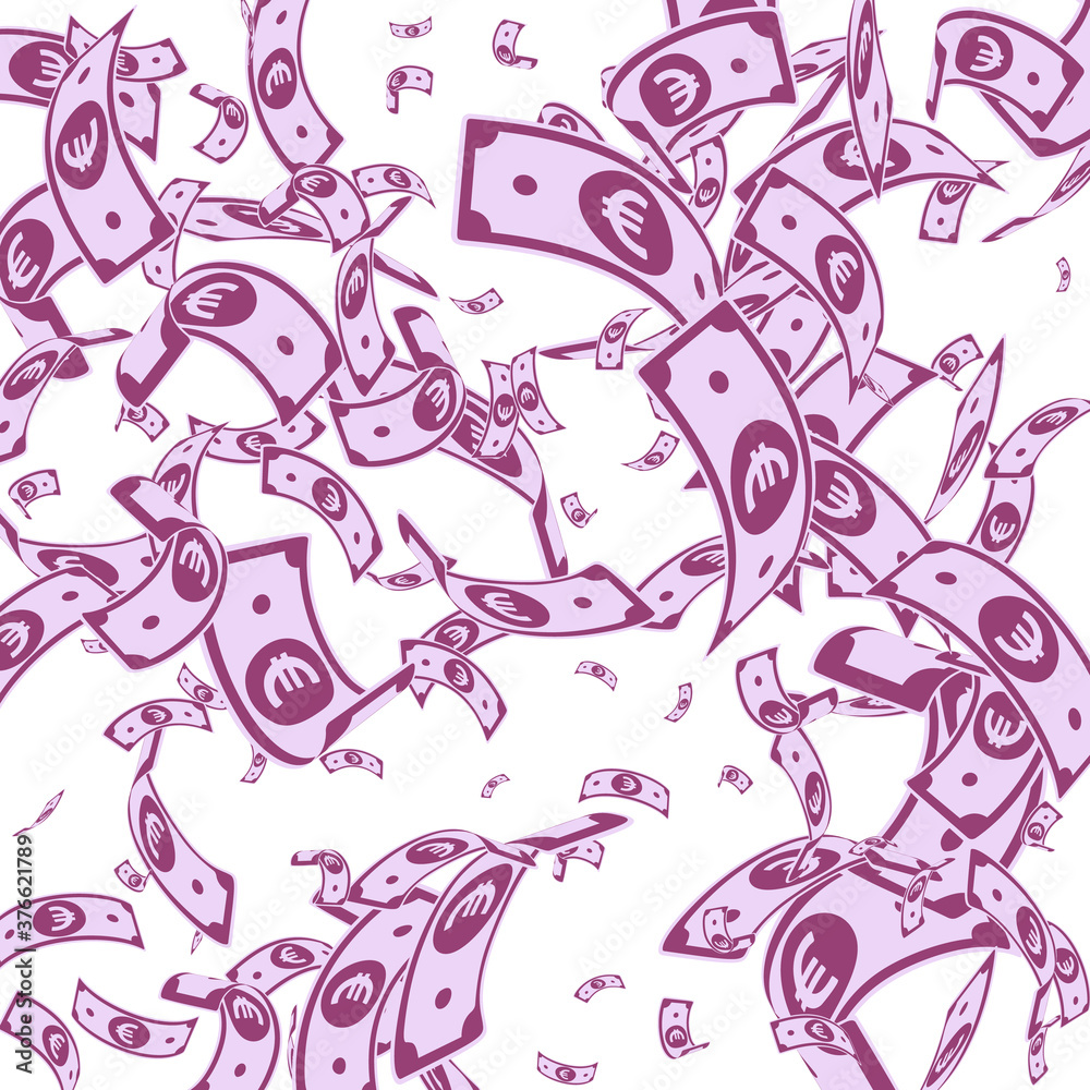 European Union Euro notes falling. Random EUR bill