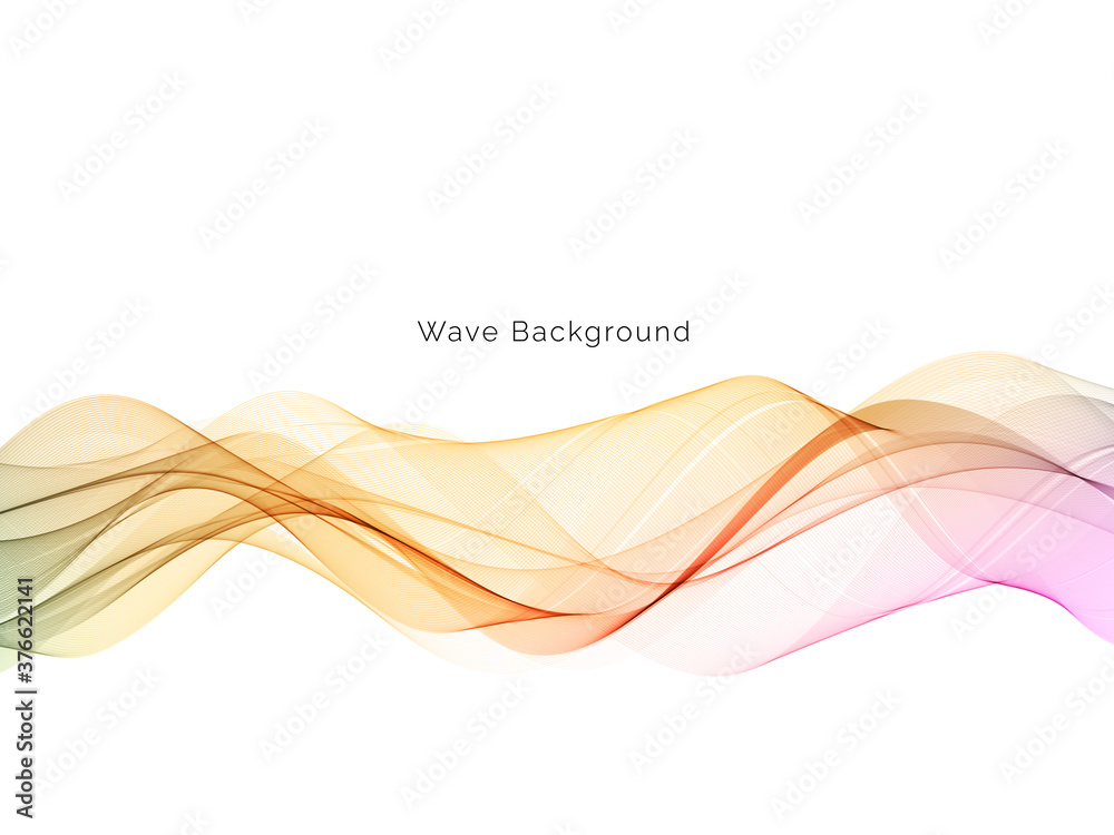Colorful dynamic wave design stylish background Colorful dynamic wave design stylish background