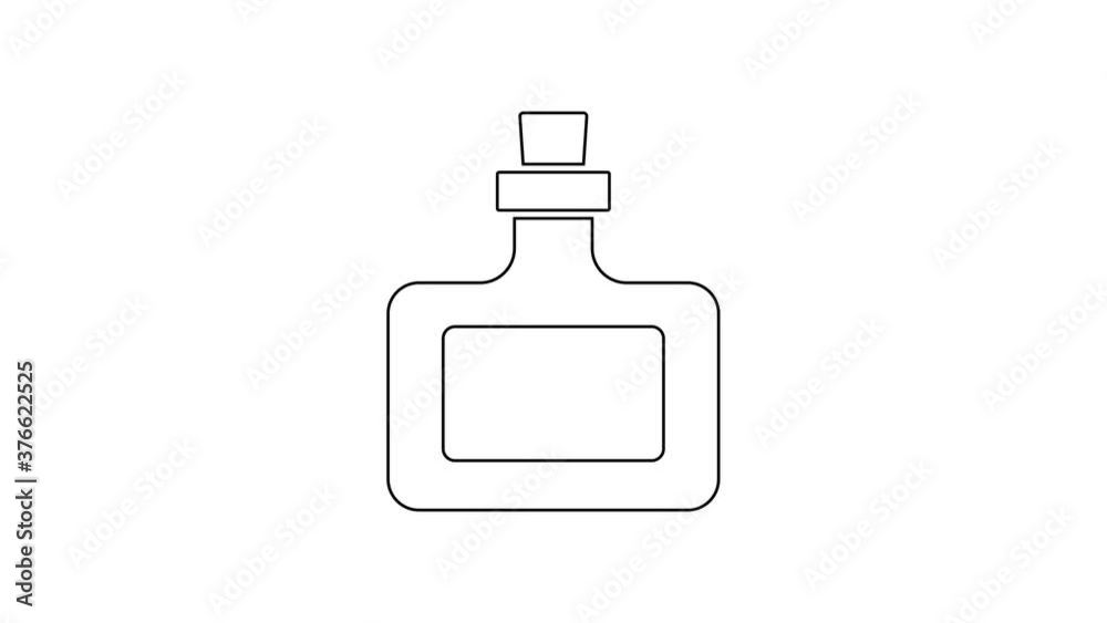 Black line Sauce bottle icon isolated on white background. Ketchup, mustard and mayonnaise bottles with sauce for fast food. 4K Video motion graphic animation. Black line Sauce bottle icon isolated on white background. Ketchup, mustard and mayonnaise bottles with sauce for fast food. 4K Video motion graphic animation.