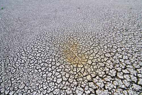 Cracked dry land textured background, waterless soil