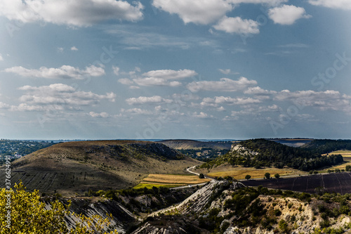 Beautiful nature quarry landscape view