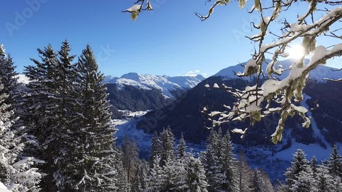Davos winter view