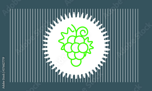 grape icon vector