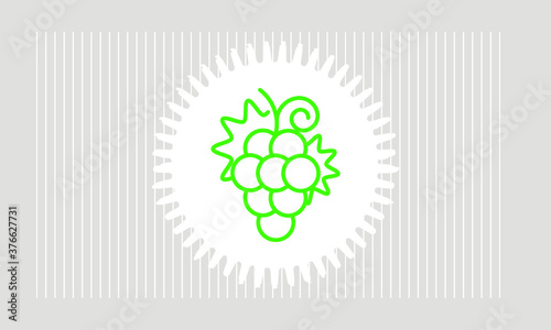 grape icon vector