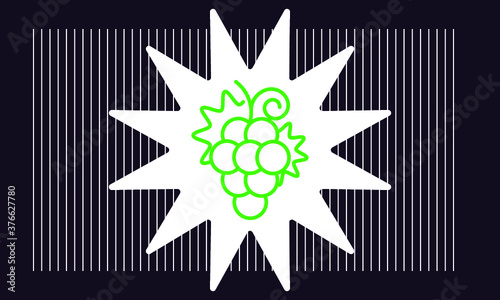 grape icon vector