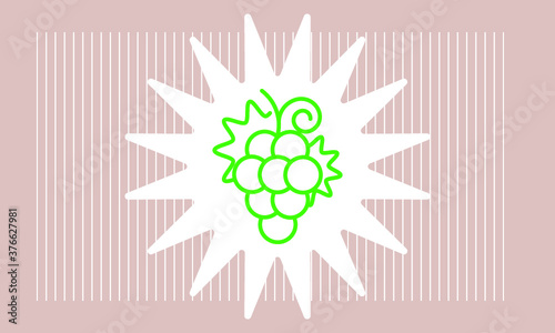 grape icon vector