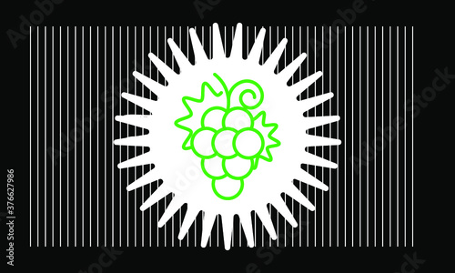 grape icon vector