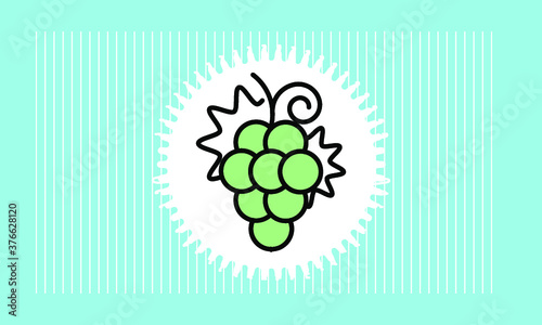 grape icon vector