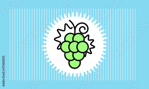 grape icon vector