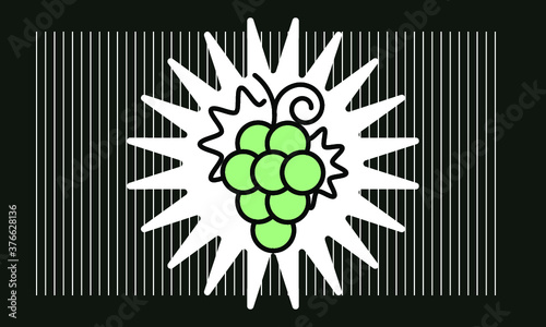 grape icon vector