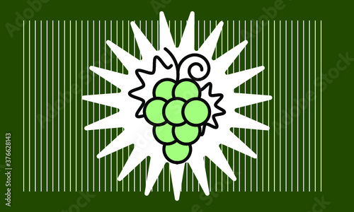 grape icon vector