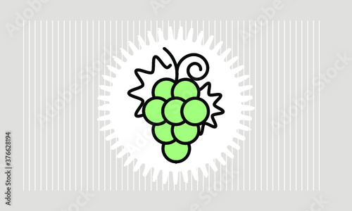 grape icon vector