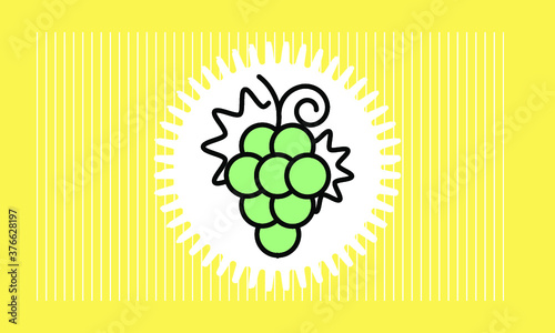 grape icon vector