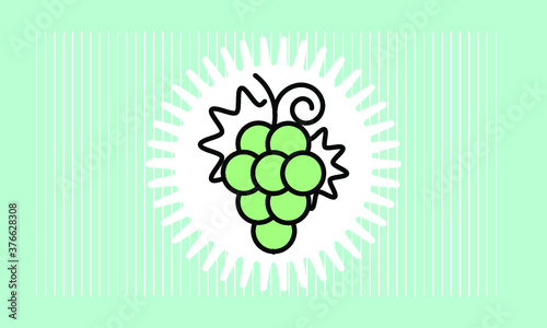 grape icon vector